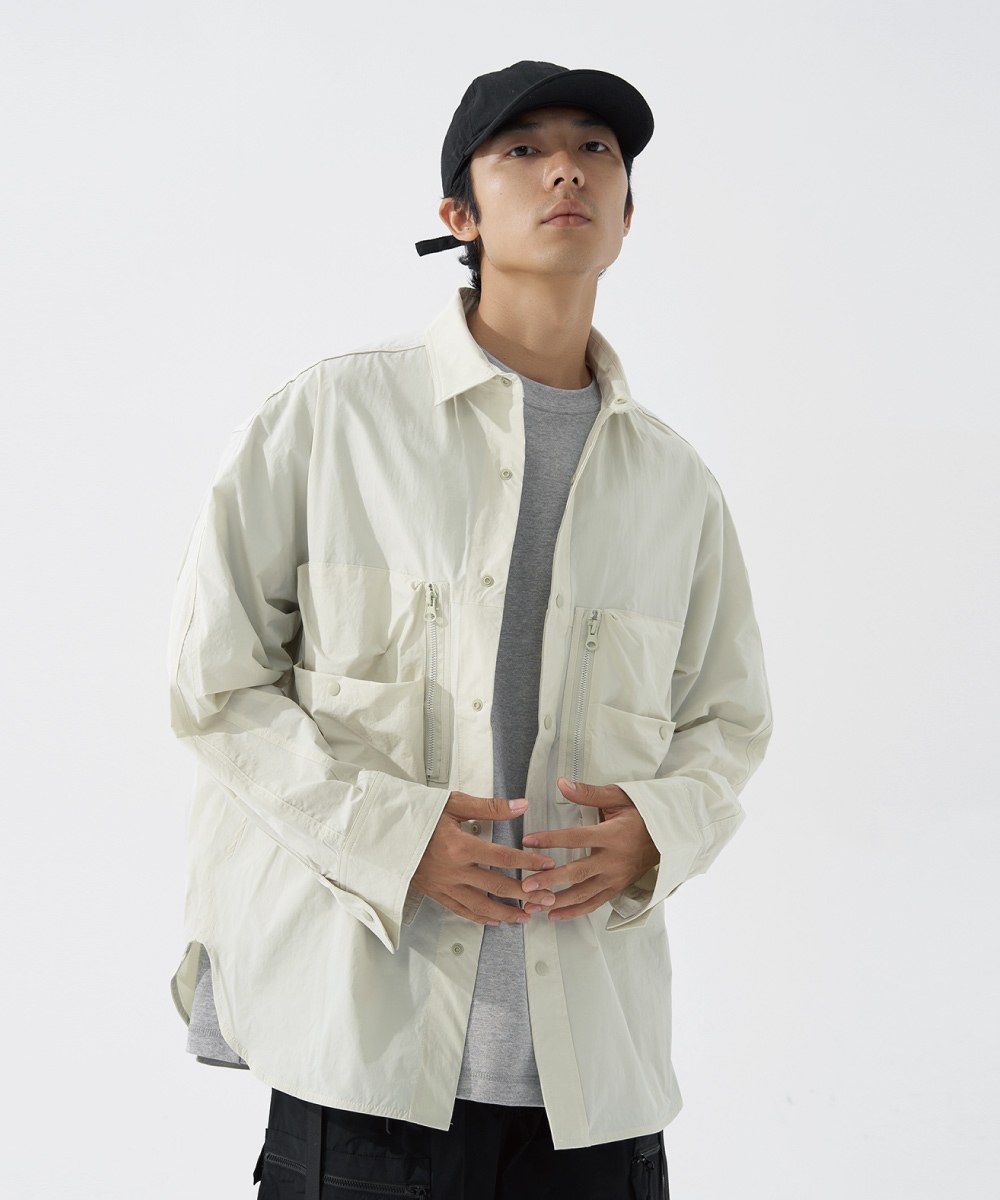 四口袋弧形下擺襯衫 Four Pockets Rounded Seam Shirt