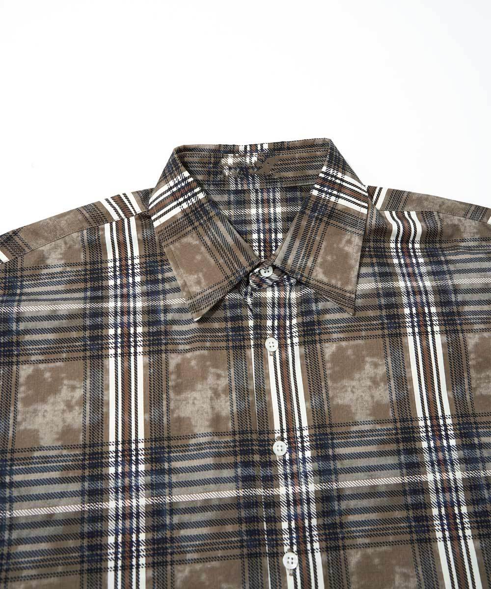 格紋印花襯衫 Printed Checkered Shirt