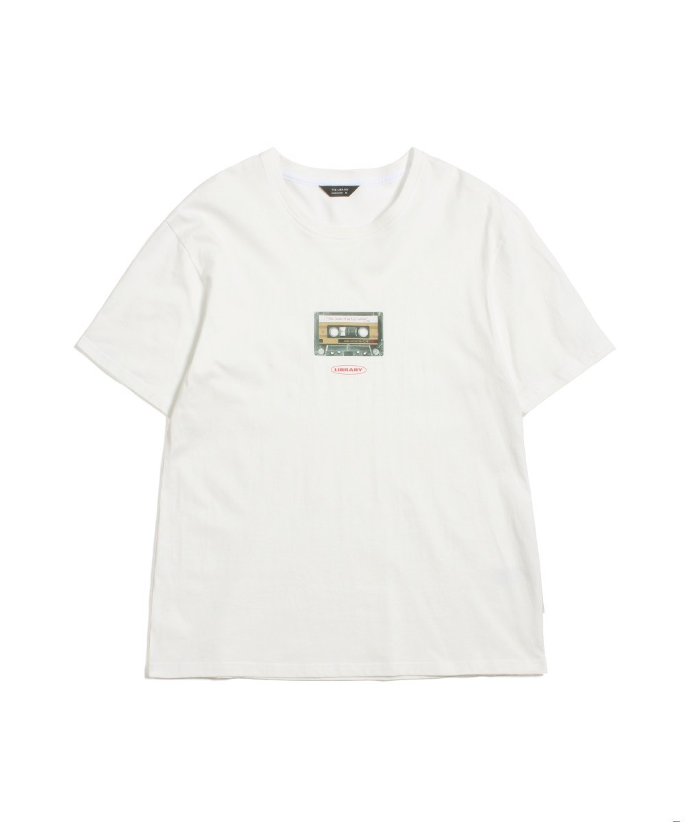 錄音帶印花上衣 Sobbing Basic Tee