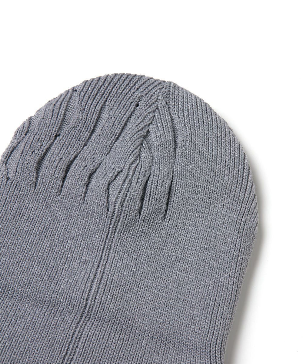 可翻折短毛帽 WISDOM LOGO BEANIE