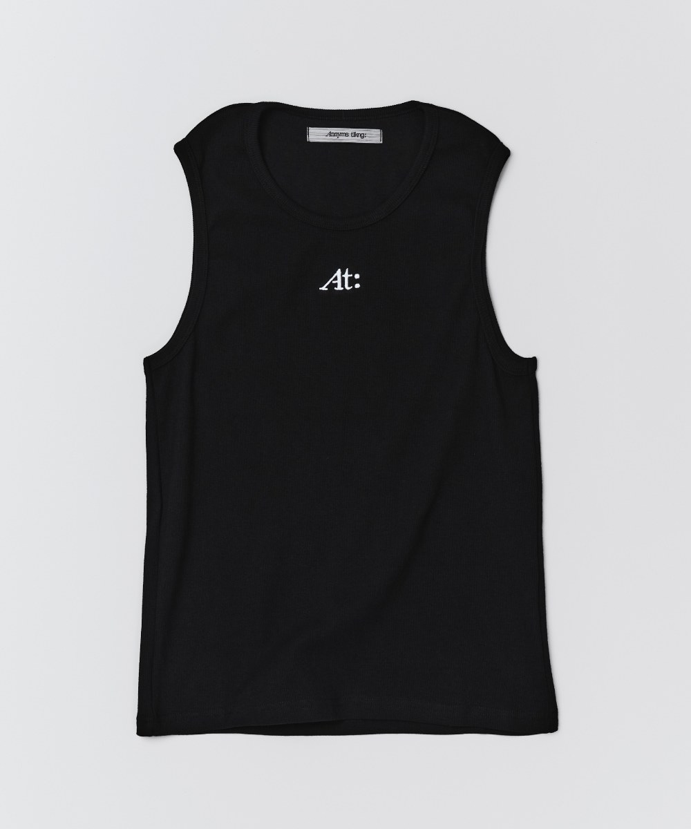 刺繡羅紋背心 Logo Ribbed Tank Top