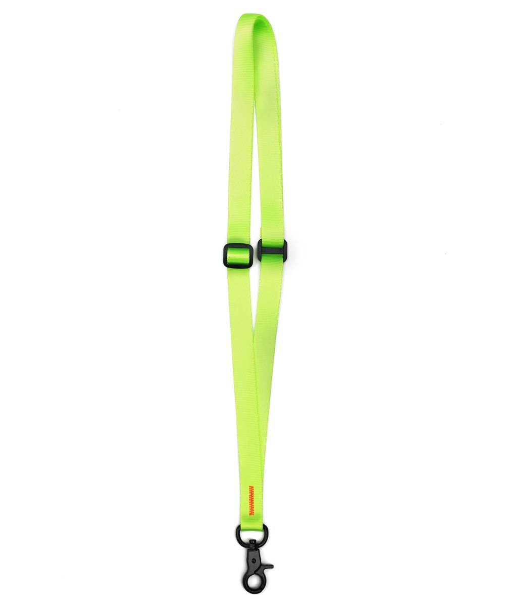  尼龍織帶頸繩 - 螢光綠-F