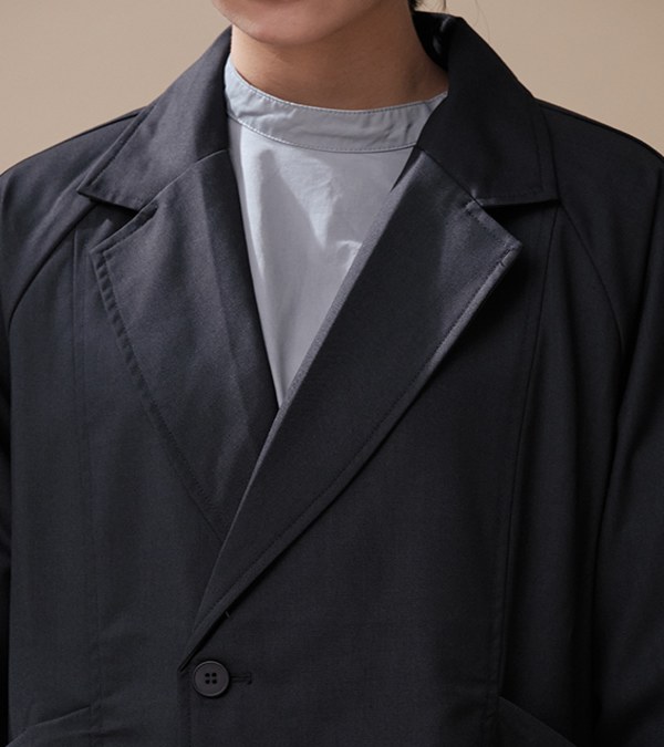 mouggan X plain-me兩件式連袖西裝外套