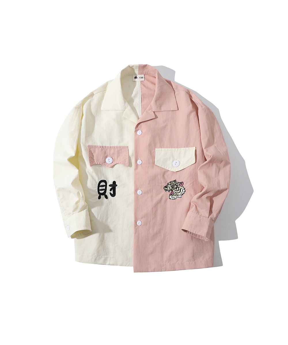  別注款拼接襯衫(童) Souvenir Shirt 2.0 LS - Tiger-UN