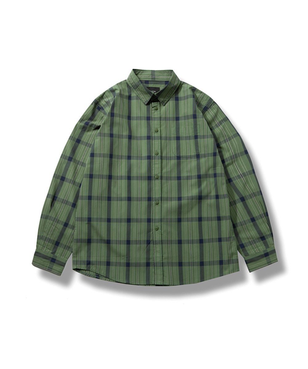  格紋襯衫 CHECK SHIRTS - GREEN-3