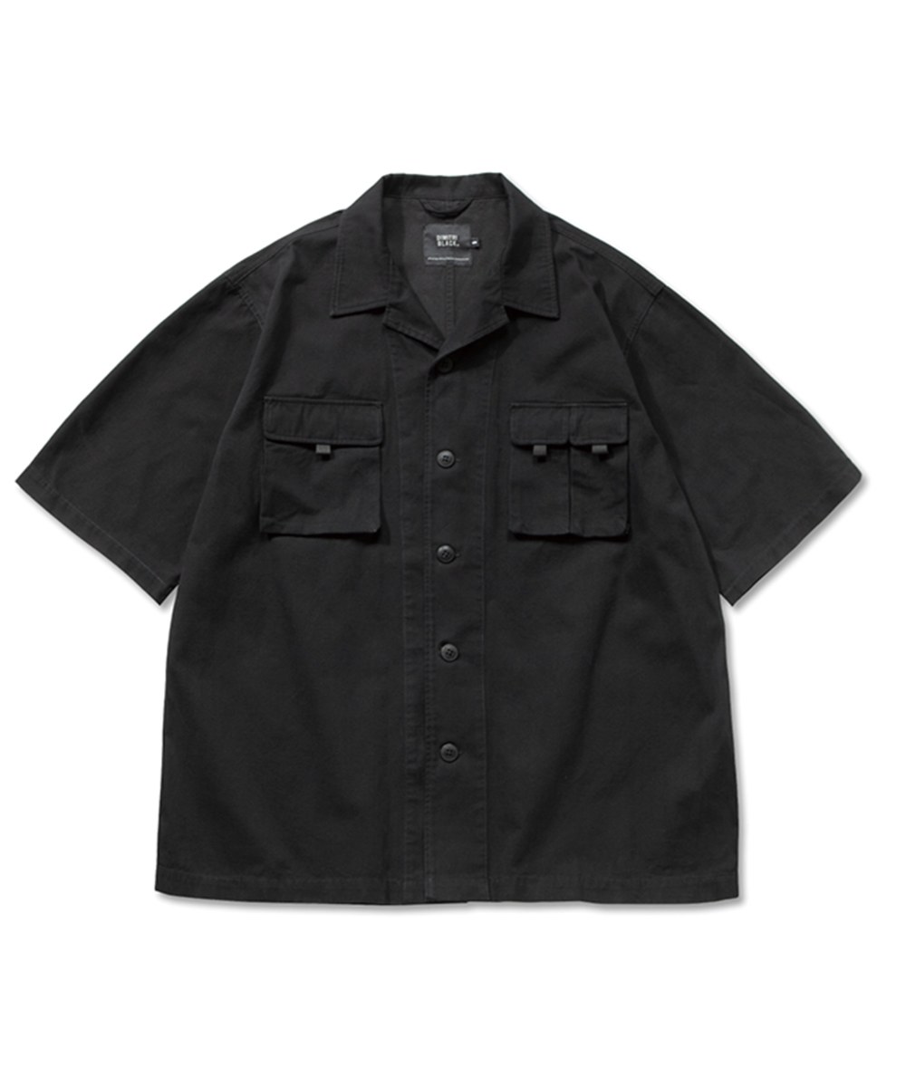  短袖工作襯衫 UTILITY REPAIRMAN SHIRTS - BLACK-3