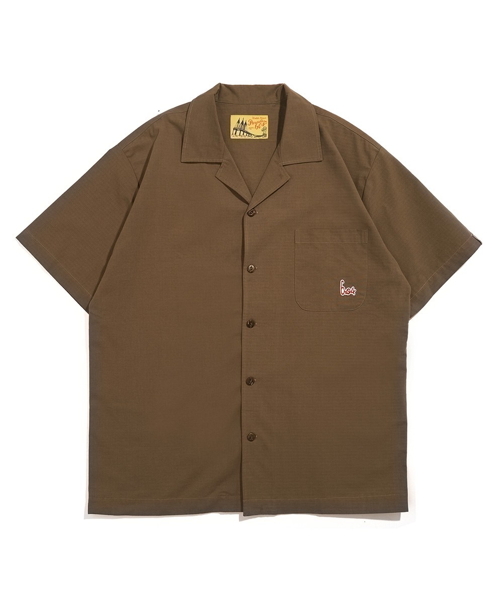  檳城開襟短袖襯衫 Cuti-cuti 604 Shirt x Againstlab - Dark Brown-XL