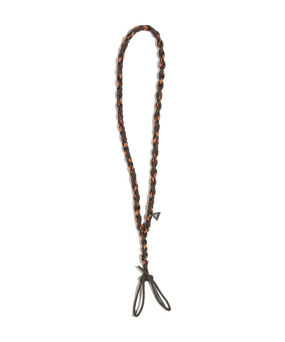  混色編織項鍊 Multi-coloured Paracord Necklace - Camo-One Size