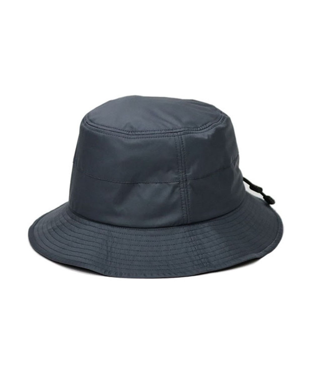  尼龍防潑水漁夫帽 Side Banner Hat - Steel Grey-F