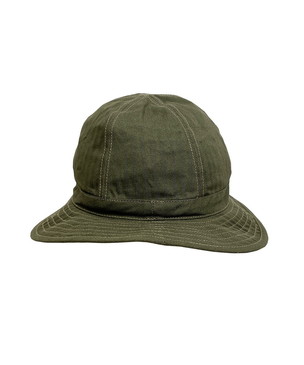  人字紋軍風圓盤帽 USMC HBT HAT - OLIVE DRAB-UN