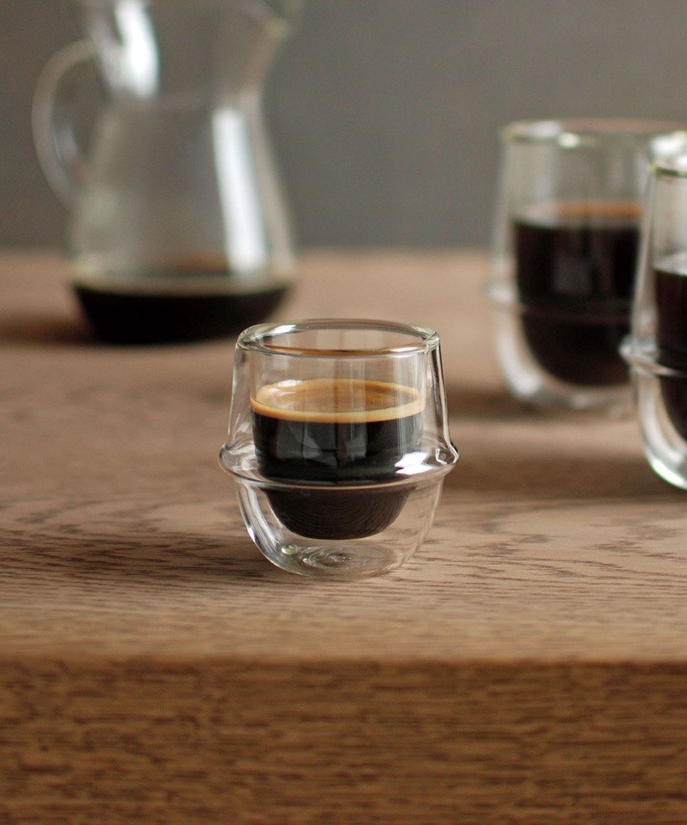  KRONOS雙層玻璃濃縮咖啡杯 80ml - 透明-UN