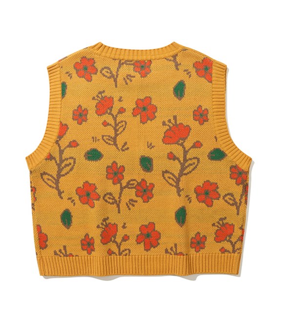 圖案針織背心 Flower Garden Vest