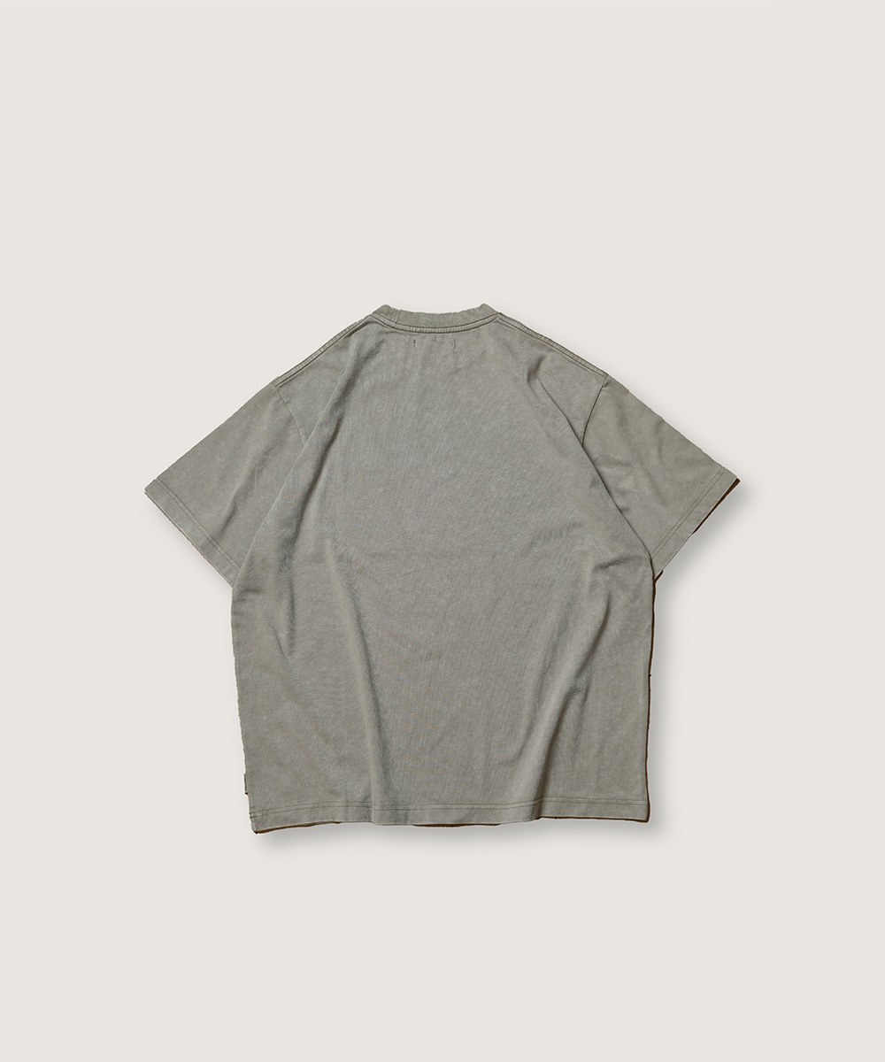 水洗刺繡寬鬆短袖上衣 EMBROIDERY LOGO TEE (WASHED)