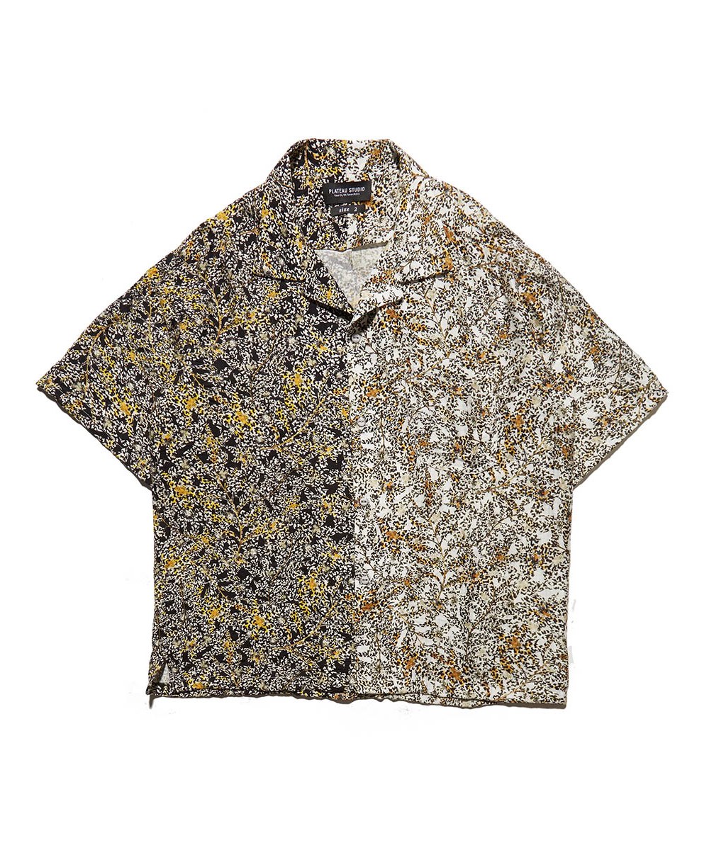  陰陽印花短袖襯衫 yinyang shirt - BLK / WHT pattern-2