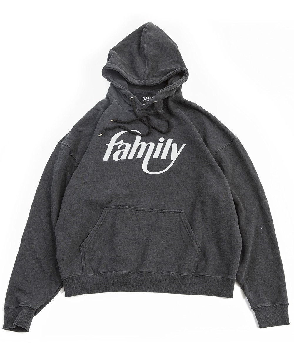 family signature hoodie 字體連帽衛衣