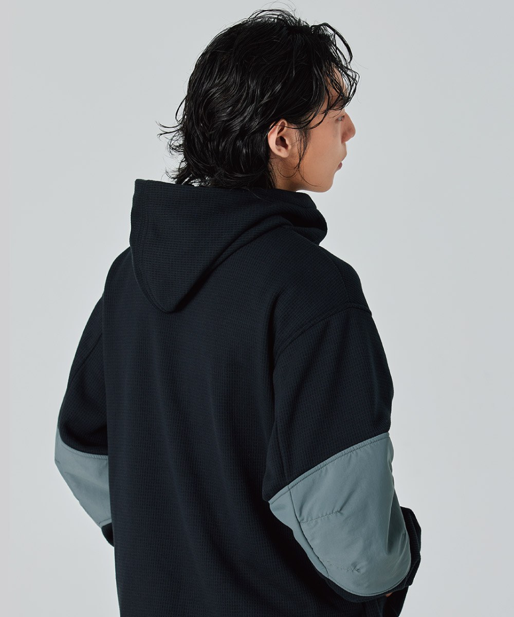 拼布連帽衫 Fleece Patchwork Hoodie