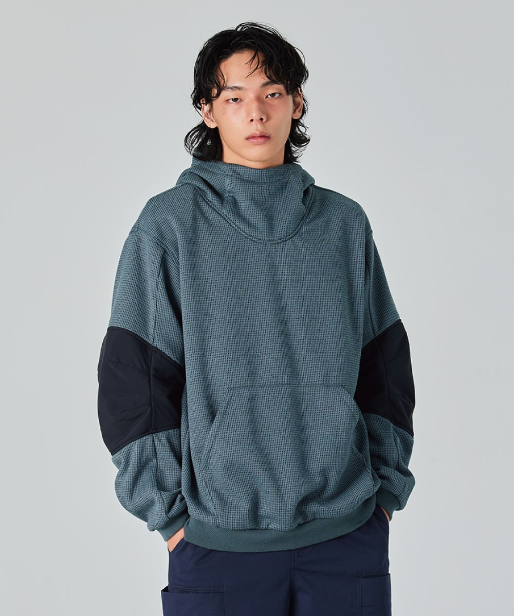 拼布連帽衫 Fleece Patchwork Hoodie