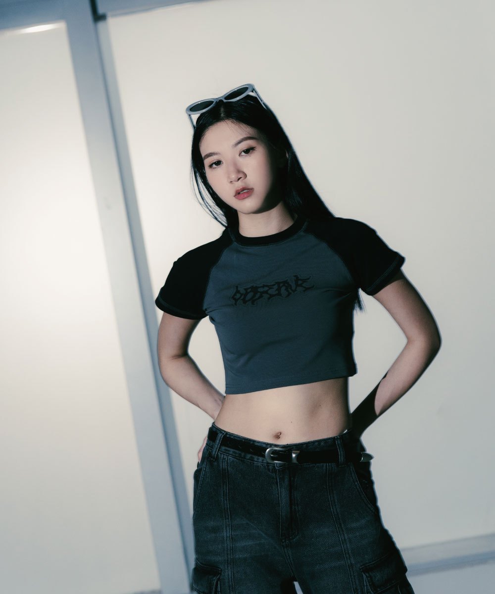 短版印花上衣 Brutal Tooth Cropped Top