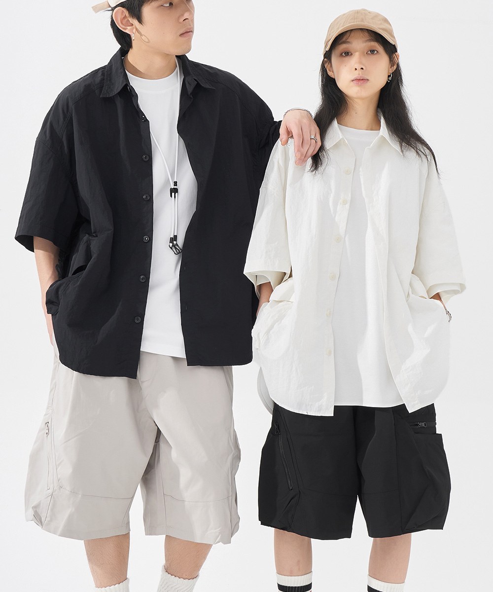 大口袋寬鬆襯衫 Two Side Pockets Oversized Shirt