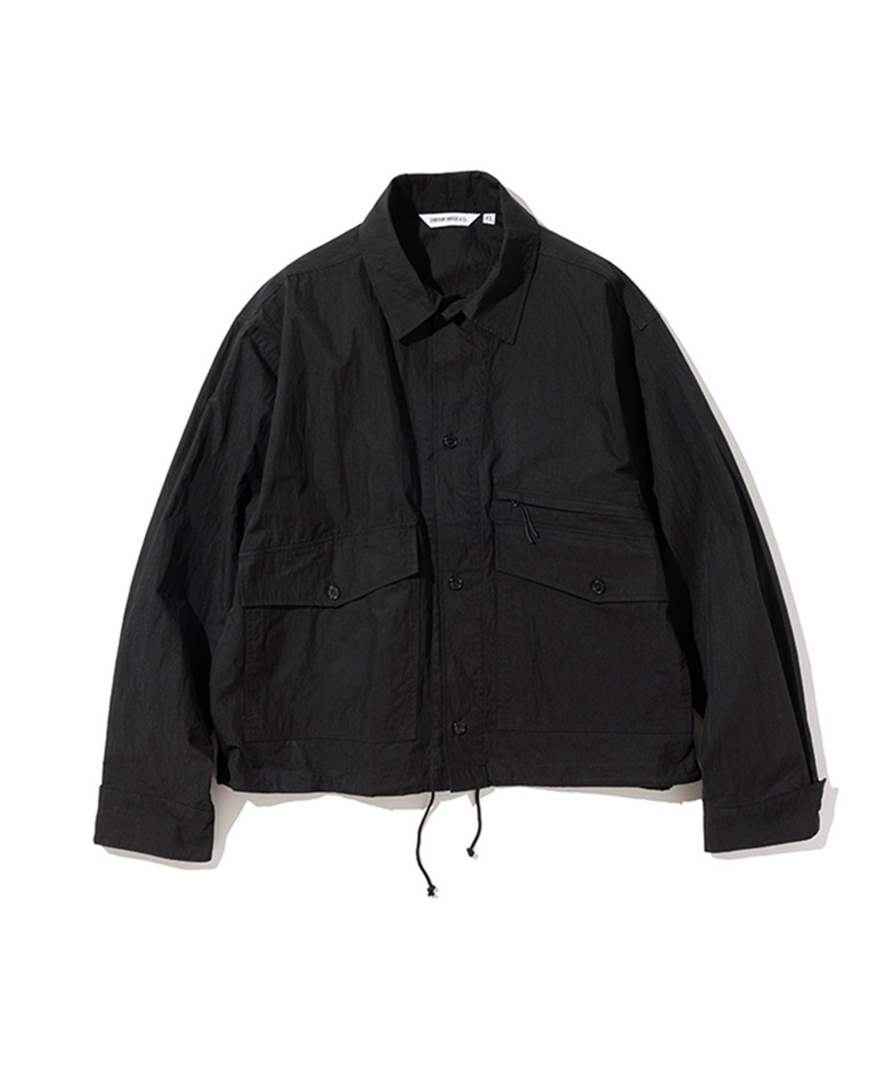  鈕扣短版外套 button short jacket - black-XL