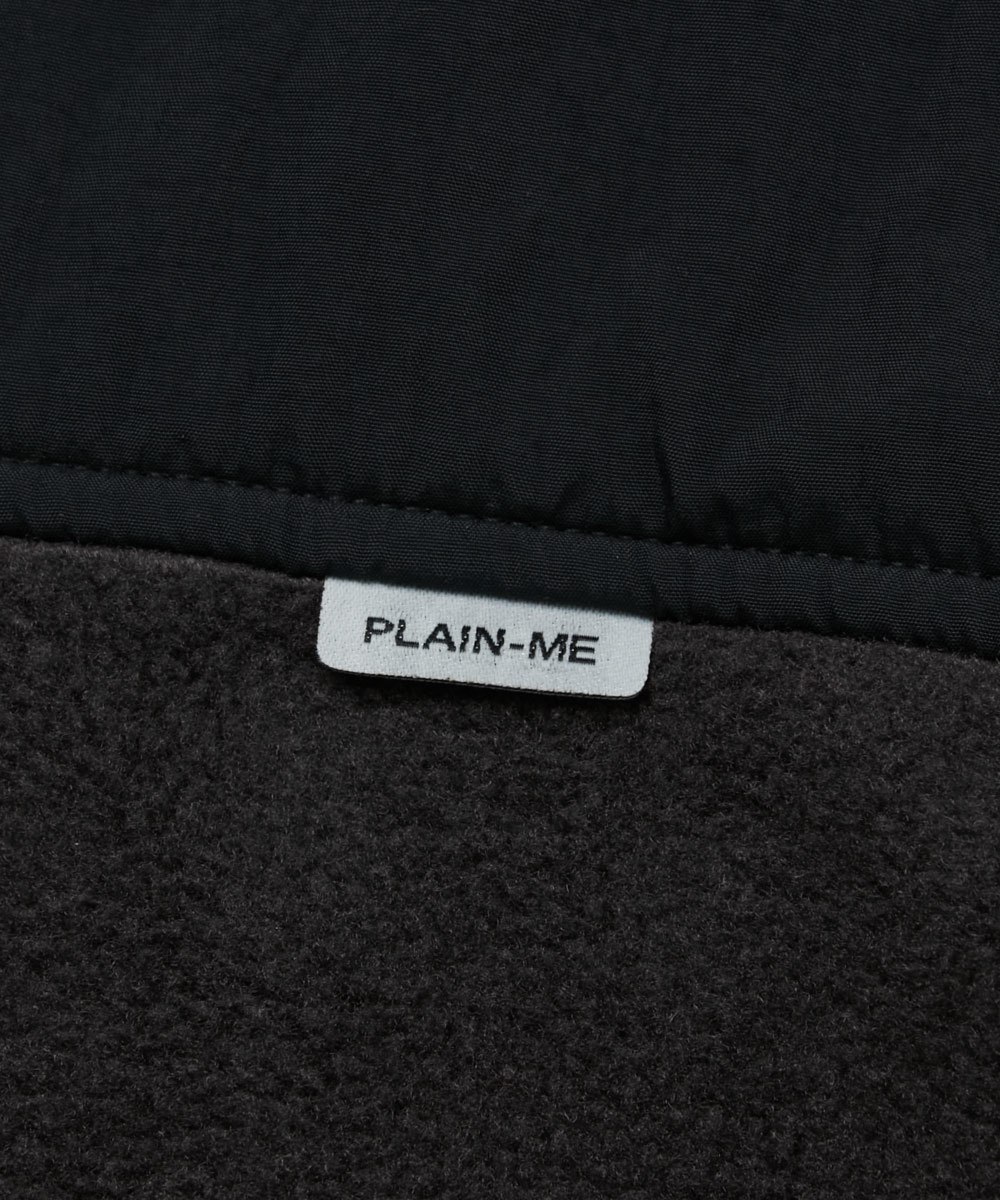 plain-me 聯名拼接刷毛外套 Hollow-Fleece Splice Jacket