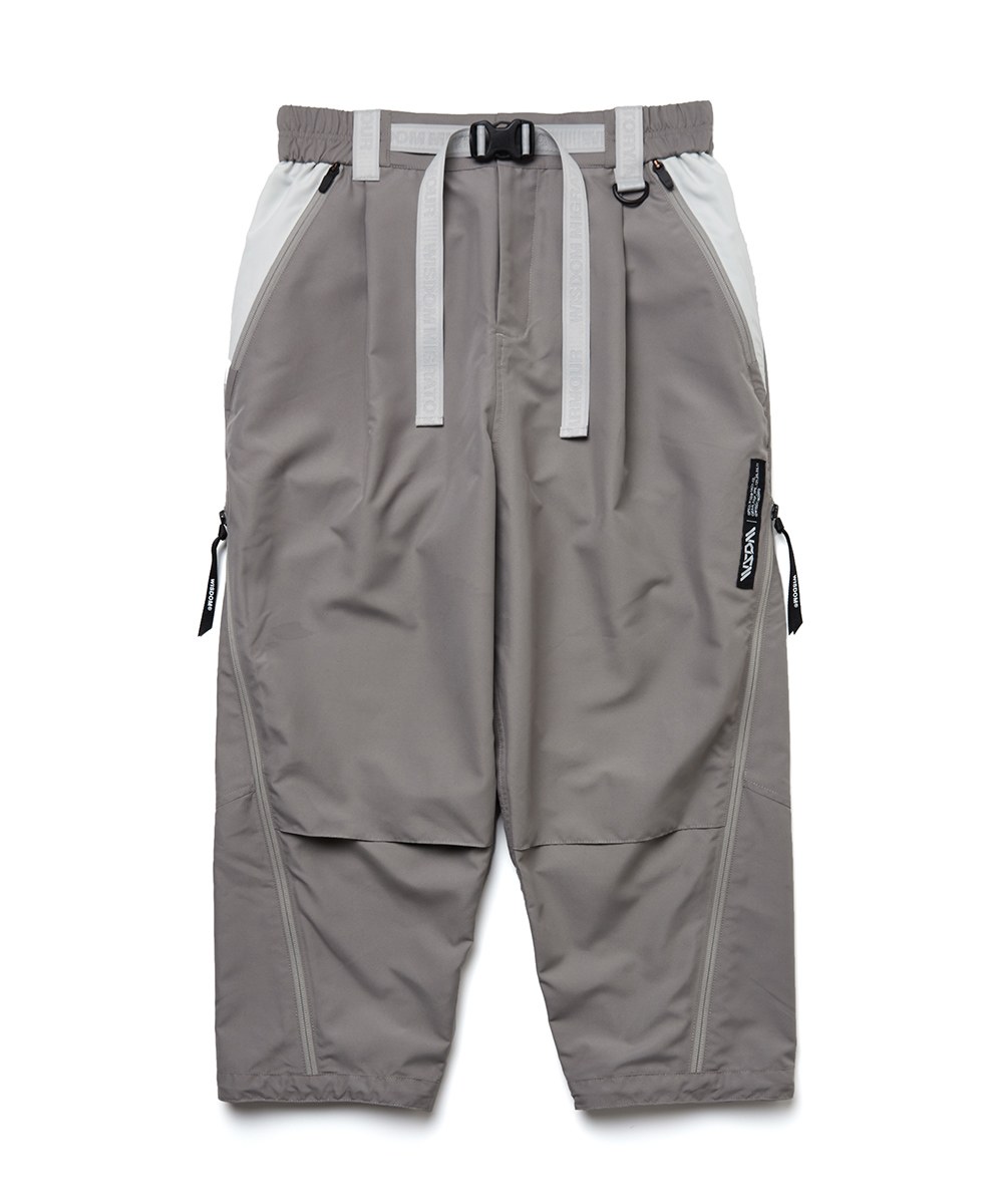 拼接寬褲 WSDM Splice Multi-Pockets Pants - Light Grey-XL
